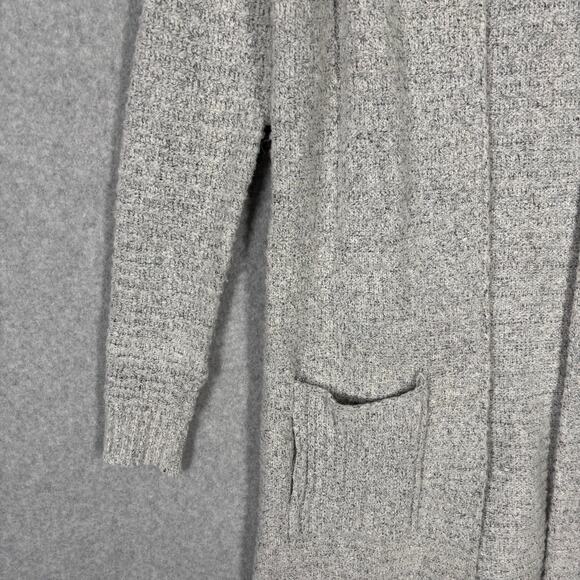 Peyton Jensen Cardigan Sweater‎ Small Gray Duster Chunky Long Lounge Cozy Comfy - Picture 5 of 13